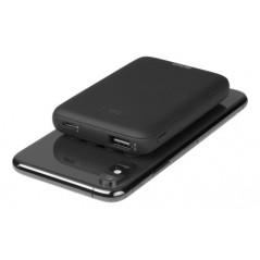 Portable Batteries - Powerbank 5000mAh med QI trådlös laddning som fästs på din telefon