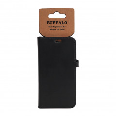 iPhone 13 - Buffalo Magnetiskt 2-i-1 Plånboksfodral i läder till iPhone 13 Mini