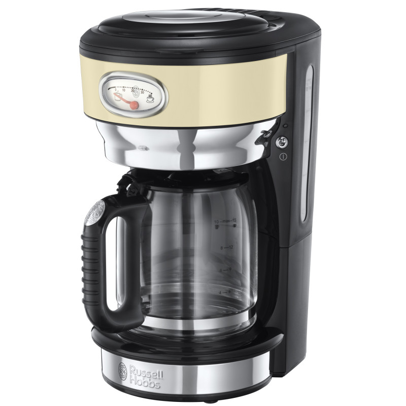 Coffee maker - Russel Hobbs Kaffebryggare Retro Cream 10 koppar