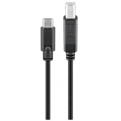 USB-C till USB-B Skrivarkabel 1M