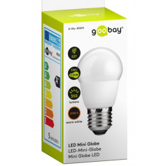 LED-lampa sockel E27 5 Watt (31 W) Mini Globe