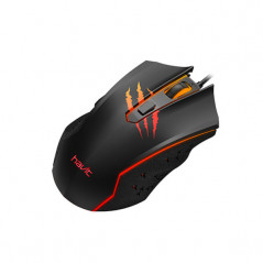 Gaming mouse - Havit gamingmus med LED-belysning & 6 knappar