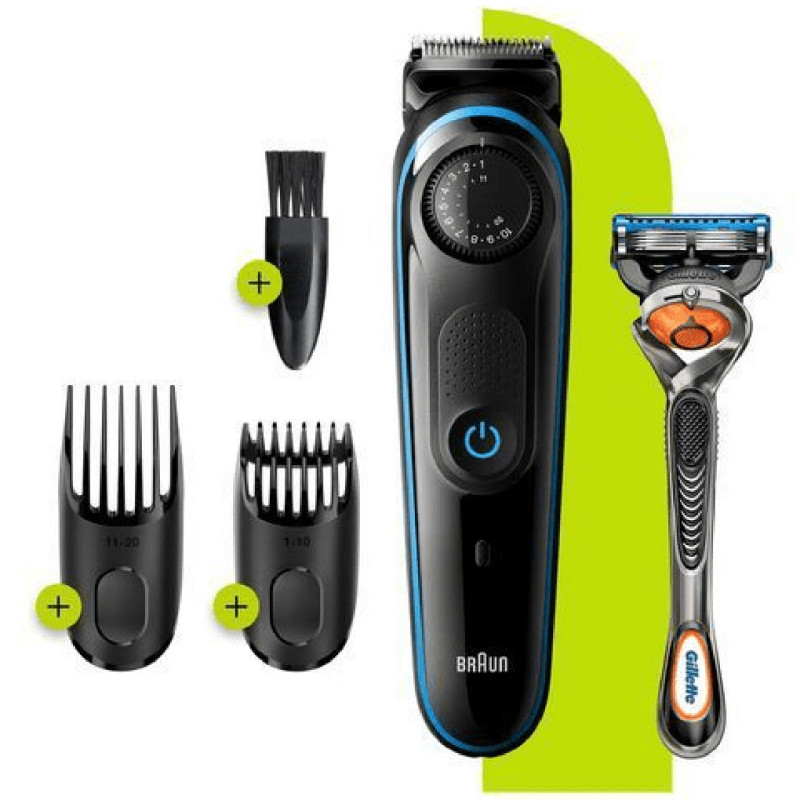 Personal Care - Braun batteridriven Skäggtrimmer + Gillette Fusion5