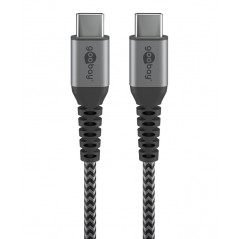 Laddkabel i textil USB-C till USB-C 60W