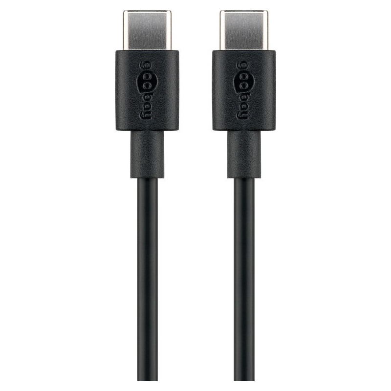 USB-C cable - USB-C till USB-C laddkabel och synkkabel upp till 60W, svart