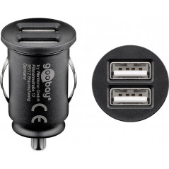 Phone Car Charger - Billaddare med stöd för snabbladdning och 2x USB-kontakter