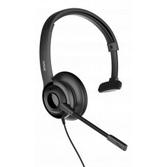 Deltaco monoheadset med mikrofon