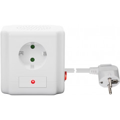 Goobay Multi-grenuttag med 4 uttag + 2 USB