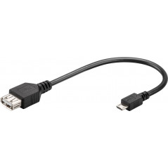Goobay microUSB till USB-A OTG adapterkabel