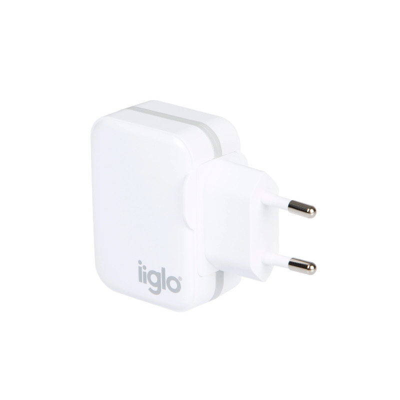 Phone Wall charger - iiglo universalladdare till telefon och surfplatta USB-A med Quick Charge 3.0, 18W