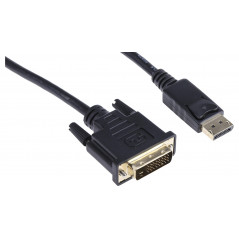 DisplayPort til DVI-adapter 15 cm (brugt)