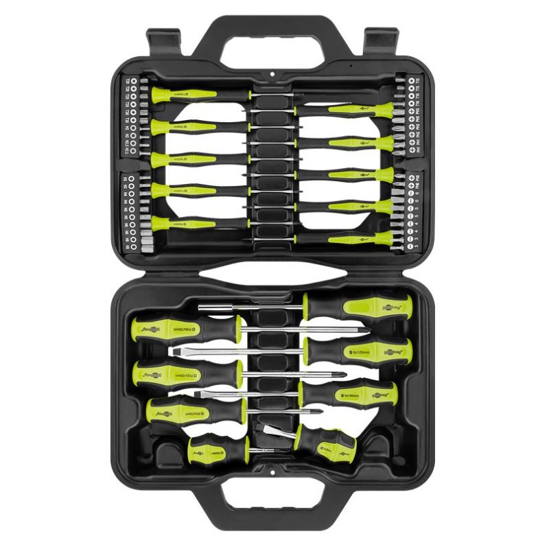 Screwdriver & kit - Goobay 58 delar precision skruvmejselset med 40 olika bits