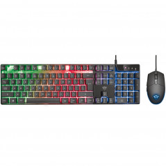 Trust GXT 838 Azor Gaming RGB Combo med regnbågsbelysning