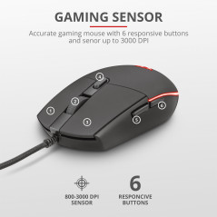 Package Gaming Keyboard & Mouse - Trust GXT 838 Azor Gaming RGB Combo med regnbågsbelysning