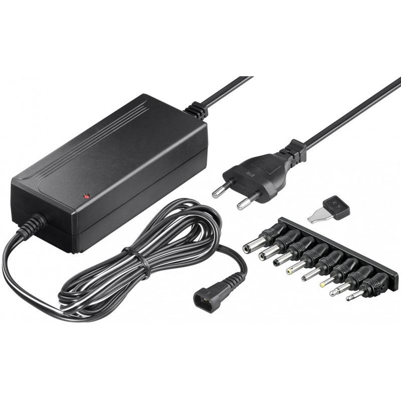 Accessories for computers, laptops, mobiles, TVs and tablets - Goobay universal strömadapter med 8 olika adaptrar 36W 3A