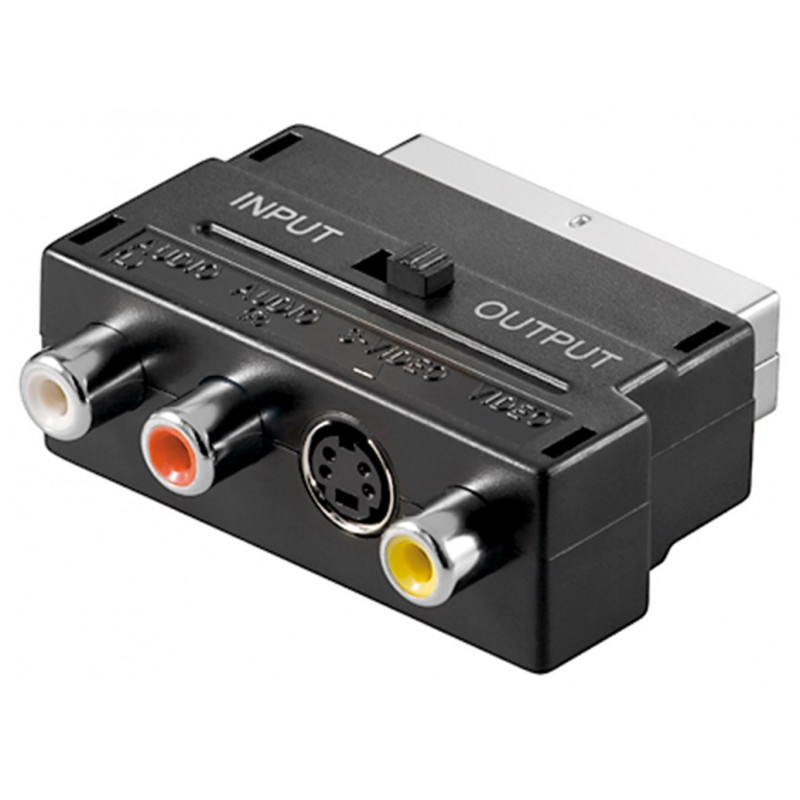 TV-supplies - Goobay Scartadapter till 3x RCA / S-Video