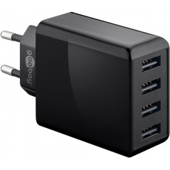 Goobay strömadapter med 4xUSB, 30W max