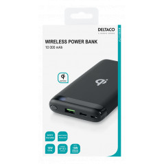 Portable Batteries - Powerbank med QI trådlös laddning 10 000mAh, USB-C PD 18W och USB-A