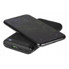Portable Batteries - Powerbank med QI trådlös laddning 10 000mAh, USB-C PD 18W och USB-A