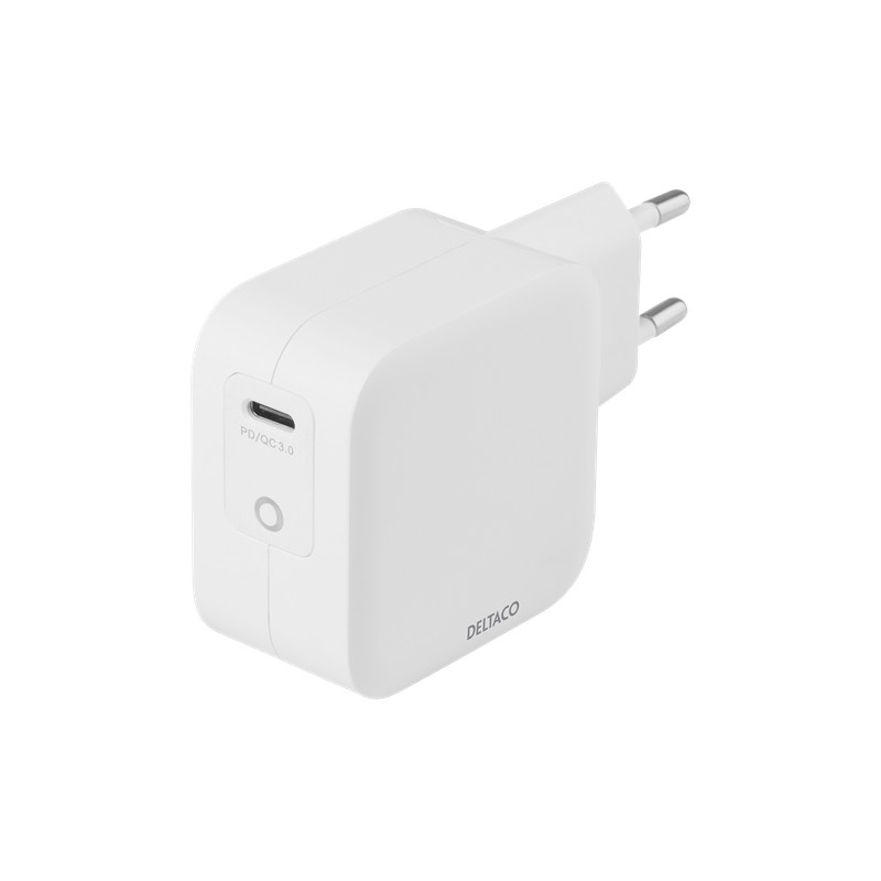 Universal computer charger - Deltaco USB-C-laddare 60W för datorer eller telefoner, PD GaN-teknik