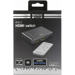 Screen Cables & Screen Adapters - Deltaco HDMI-switch 4-till-1, 1080p/120Hz 4K/30Hz