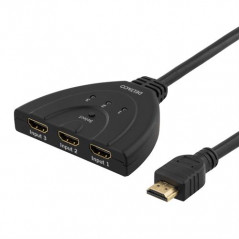 Deltaco HDMI-switch 3-till-1, 1080p/60Hz