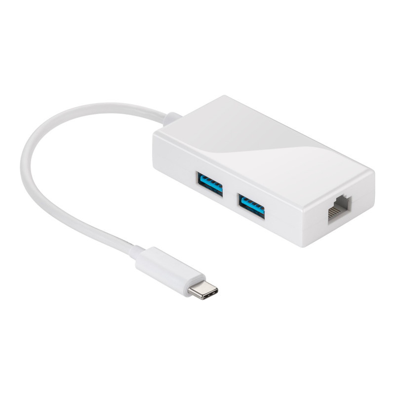 Computer accessories - Goobay USB-C-nätverkskort gigabit med USB-hubb