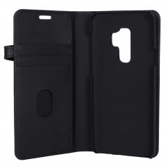 Cases - Buffalo Magnetiskt 2-i-1 Plånboksfodral i läder till Samsung Galaxy S9