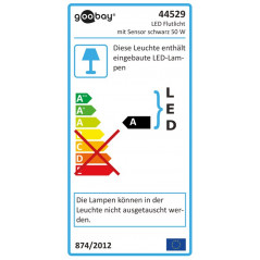 Lights - 50 Watts LED fasadbelysning med rörelsedetektor