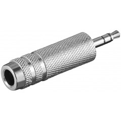 6.3 mm till 3.5 mm adapter i metall