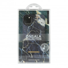 Onsala mobilskal till iPhone 11 Soft Black Galaxy Marble