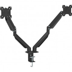 Bordsfäste med gasfjäder och VESA för två datorskärmar, monitorarm
