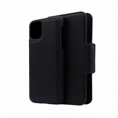 Plånboksfodral med magnetiskt mobilskal till iPhone 12 Mini (Black)