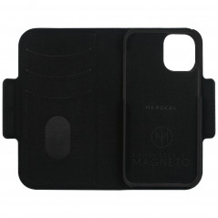 Plånboksfodral med magnetiskt mobilskal till iPhone 12 Pro Max (Black)