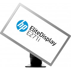 Used computer monitors - HP EliteDisplay 27" E271i Full HD IPS-skärm (beg)