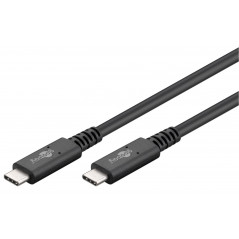 USB-C till USB-C Thunderbolt 4 kabel (USB4 Gen 3x2) 100W 40 Gbps 1M