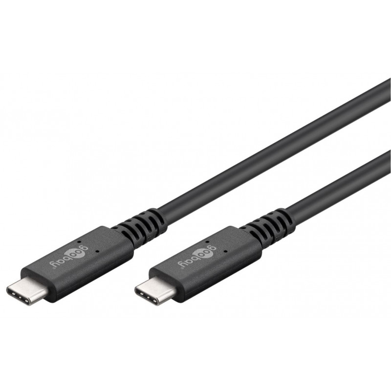 USB-C cable - USB-C till USB-C Thunderbolt 4 kabel (USB4 Gen 3x2) 100W 40 Gbps 1M