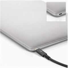 USB-C till USB-C Thunderbolt 4 kabel (USB4 Gen 3x2) 100W 40 Gbps 1M
