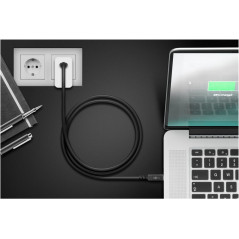 USB-C cable - USB-C till USB-C Thunderbolt 4 kabel (USB4 Gen 3x2) 100W 40 Gbps 1M