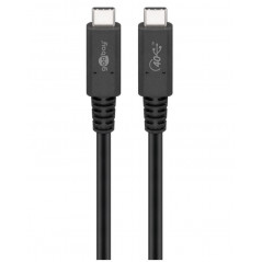 USB-C cable - USB-C till USB-C Thunderbolt 4 kabel (USB4 Gen 3x2) 100W 40 Gbps 1M