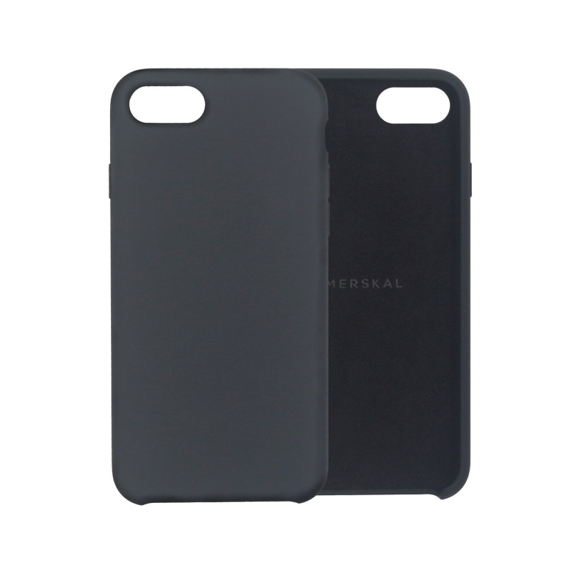 Shells and cases - Merskal premium silikonskal till iPhone 7/8 (Gray)