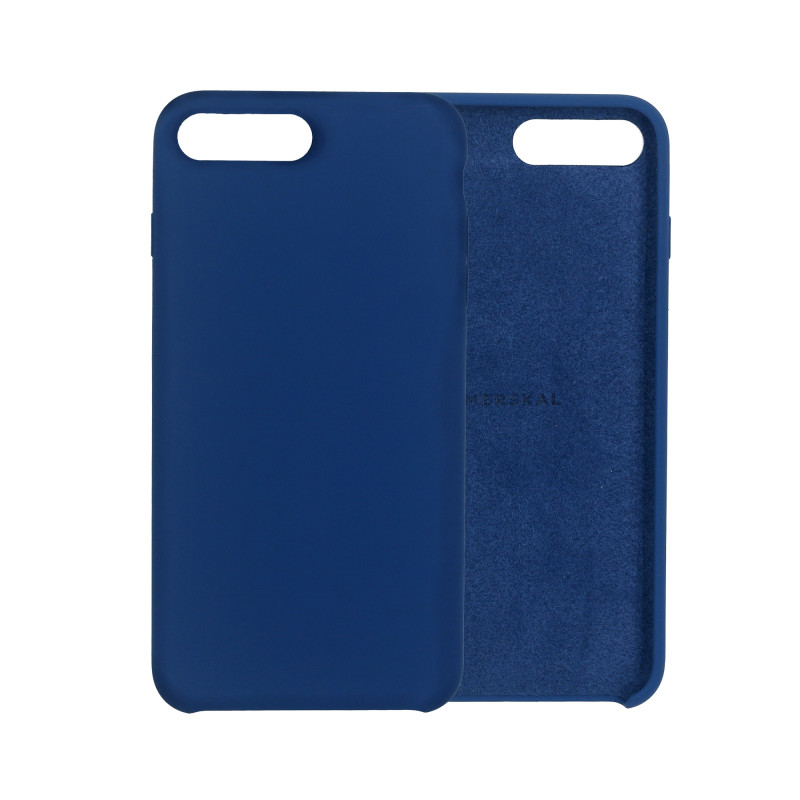 Shells and cases - Merskal premium silikonskal till iPhone 7/8 Plus (Blue)