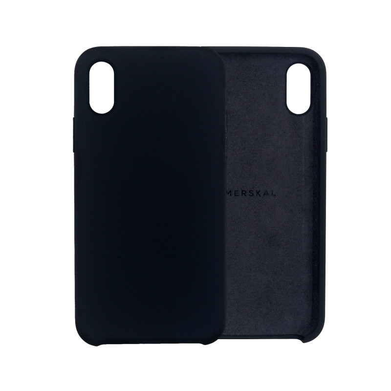 Shells and cases - Merskal premium silikonskal till iPhone X/Xs (Black)