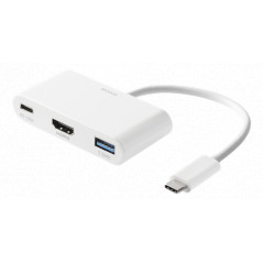 USB-C Multiport till HDMI-adapter med USB/USB-C PD 100W