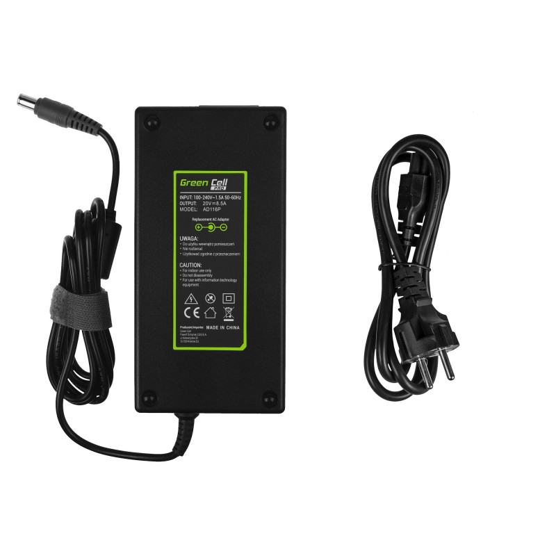 Lenovo charger - GreenCell Pro Lenovo-kompatibel 170W datorladdare 7.7x5.5 mm rund