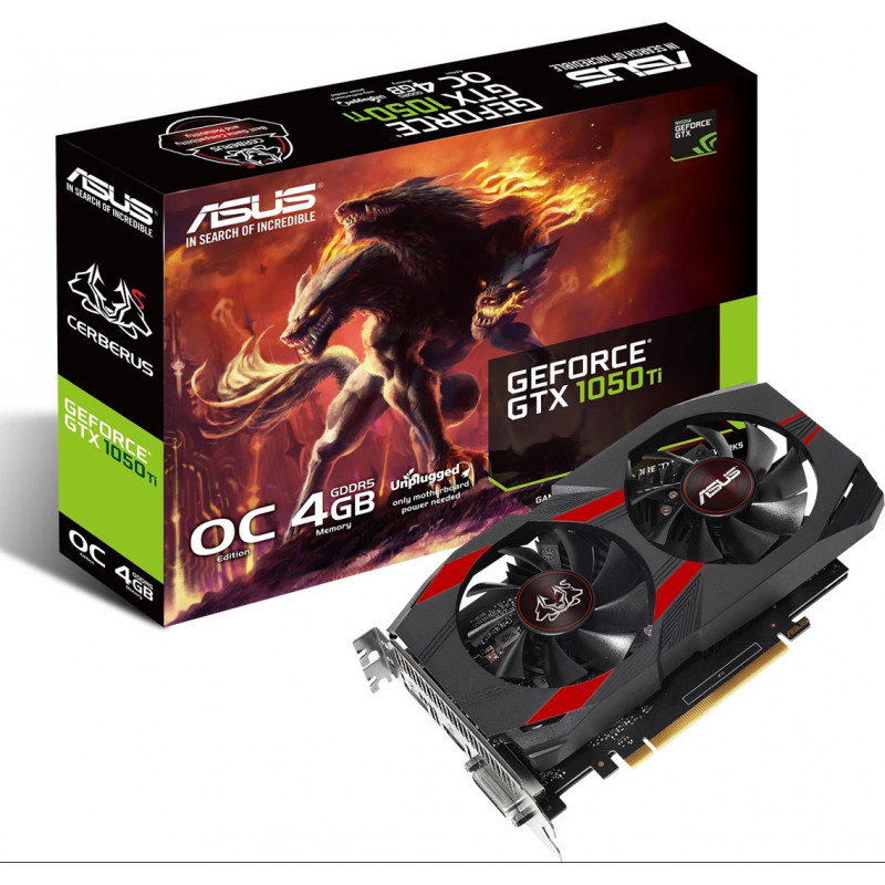 Graphic Cards - ASUS Cerberus GeForce GTX 1050 Ti OC 4GB GDDR5