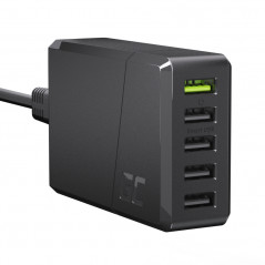 GreenCell väggadapter med 5x USB, 52W max QC 3.0