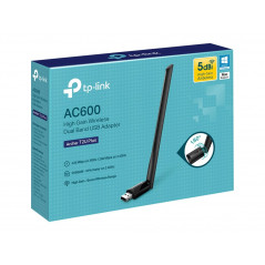 Buy a wireless network card - TP-Link T2U PLUS AC600 trådlöst WiFi USB-nätverkskort med Dual Band 2.4GHz/5GHz