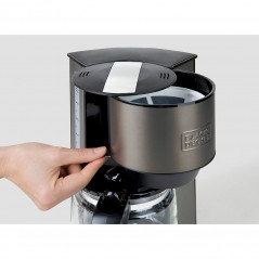 Coffee maker - Black+Decker Kaffebryggare med permanent filter 1,25L 870W