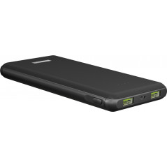 Hurtig opladning PowerBank 10.000mAh med QI, USB-C PD 18W, QC 3.0